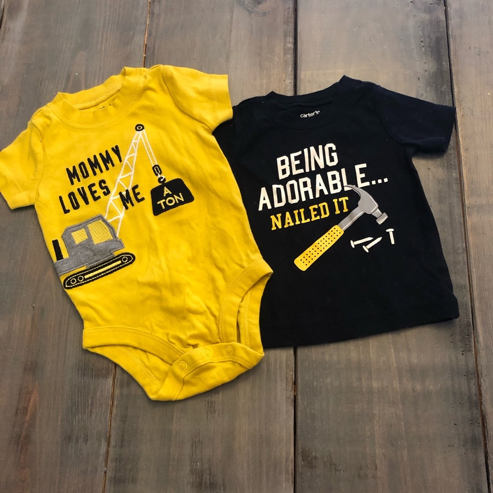 Lot of 2 bodysuit and shirt